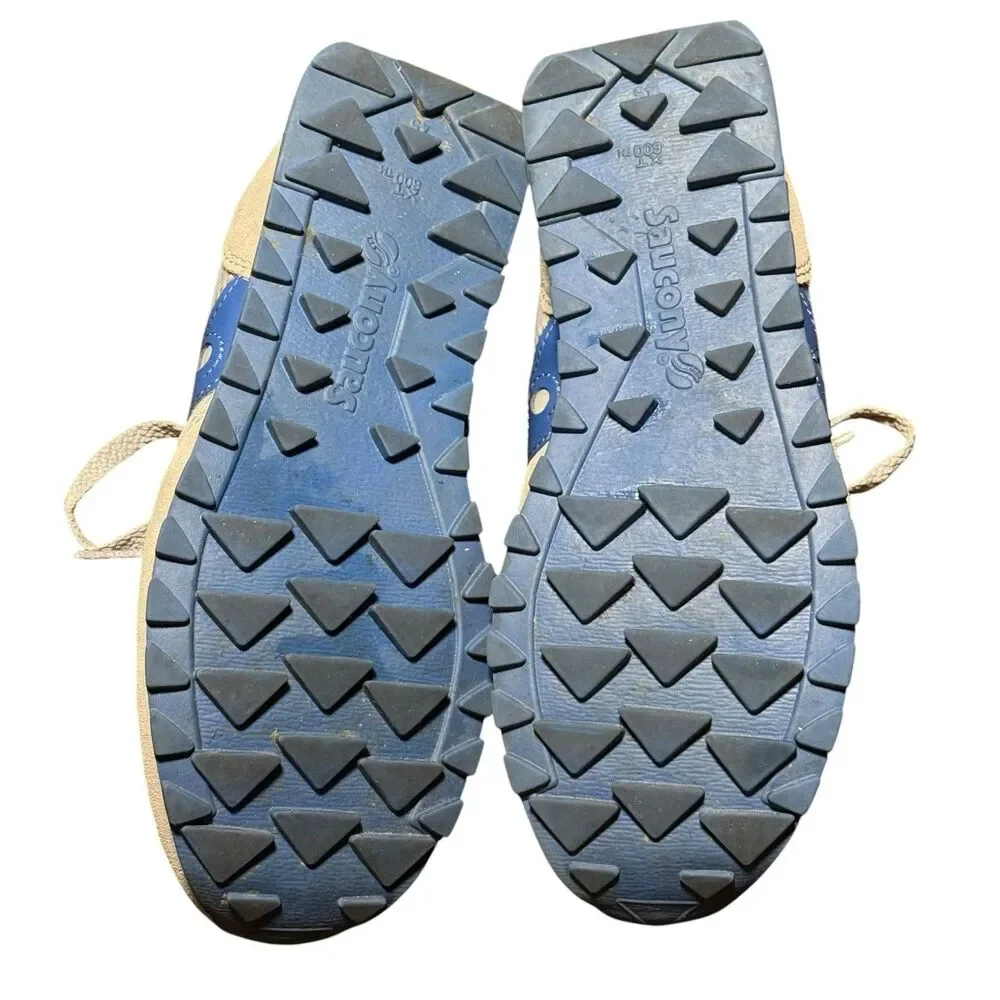 Saucony Jazz Low Pro Blue Gray Sneakers Mens Size 5 Classic Retro Running Shoes